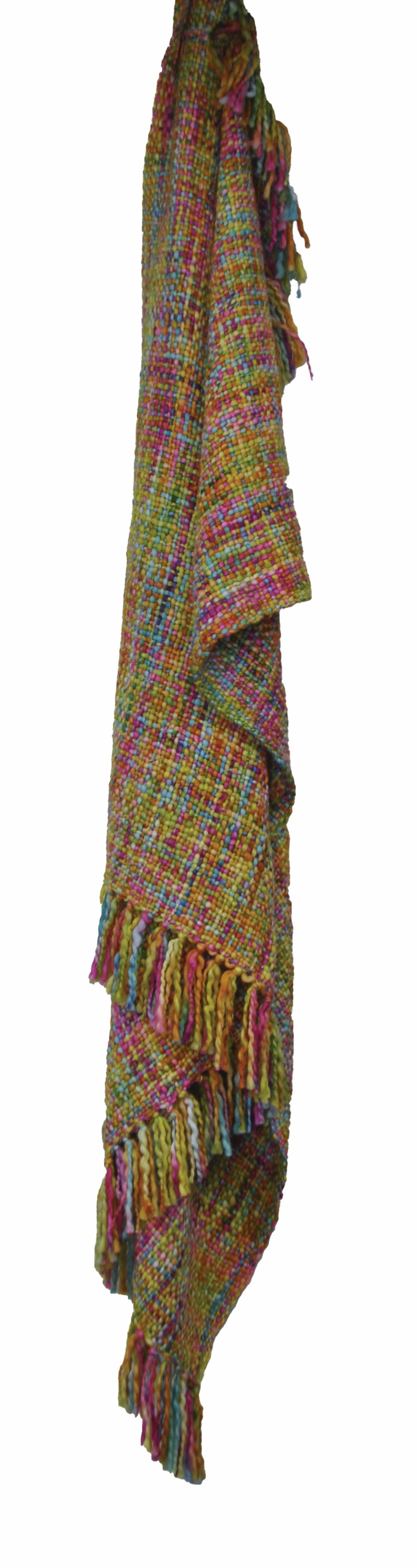 Rans Oslo Summer\Winter acrylic weaved Woven Throws 127x152cm | Rainbow