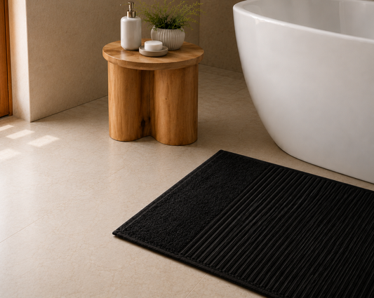 Royal Excellency Bath mat 1050GSM – Black - 100% Cotton | JENNY MCLEAN