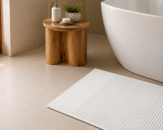 Royal Excellency Bath mat 1050GSM β Snow White - 100% Cotton | JENNY MCLEAN