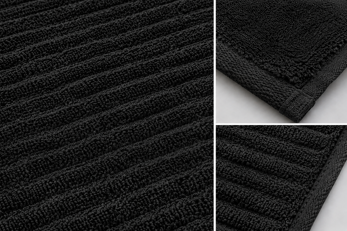 Royal Excellency Bath mat 1050GSM – Black - 100% Cotton | JENNY MCLEAN