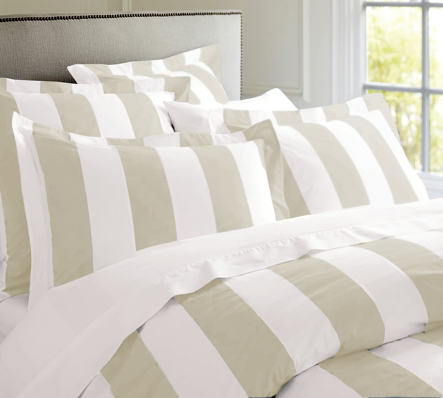 Rans Oxford Stripe Quilt Cover - Queen Size