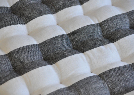 Stripy Alfresco Chair Pads Premium cotton