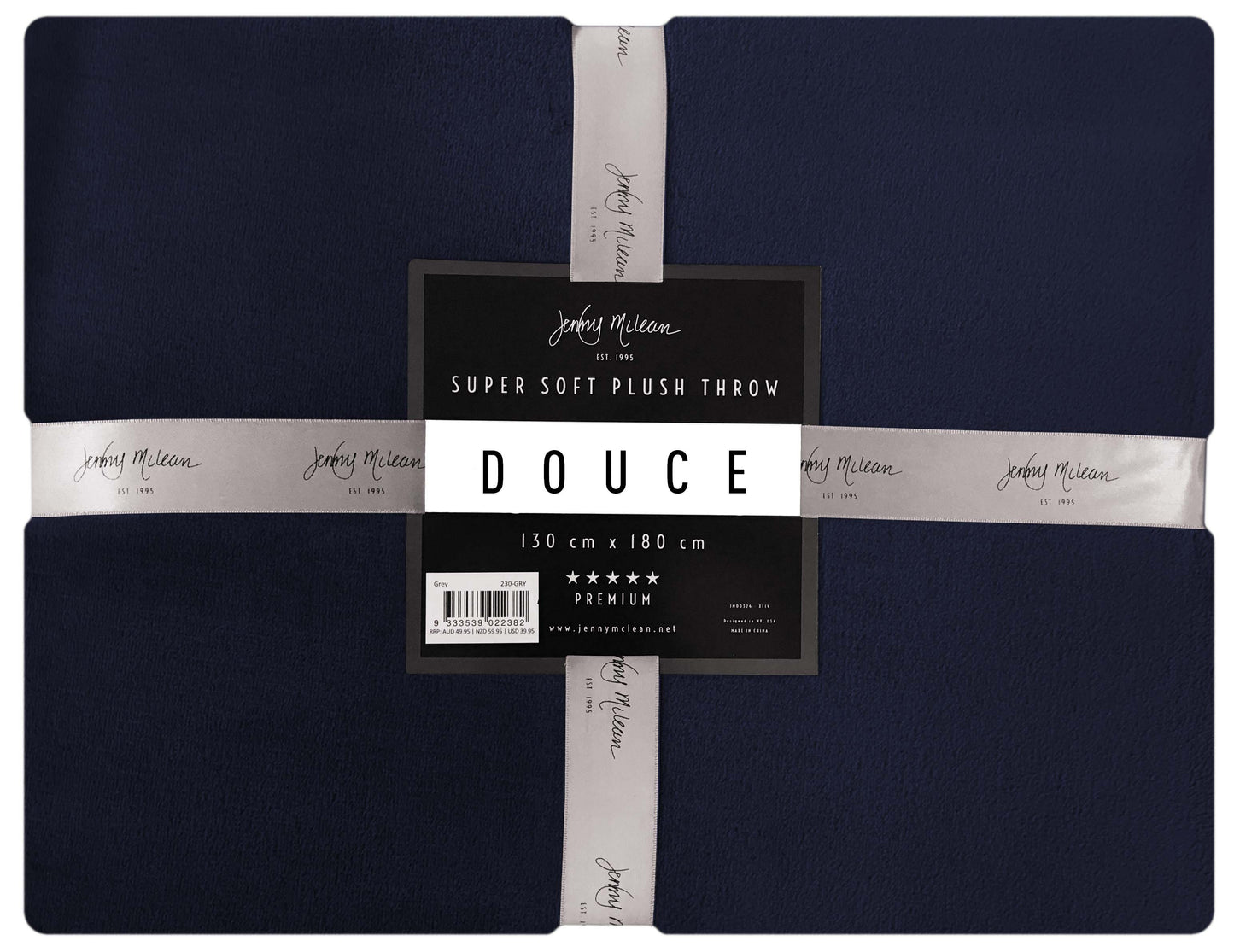 Jenny McLean Douce Super Soft Plush Blanket 300GSM