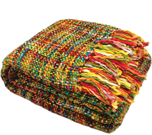 Rans Oslo Summer\Winter acrylic weaved Woven Throws 127x152cm | Tutti Frutti
