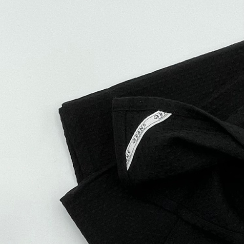 RANS London Waffle Tea towels | Black | Set of 3