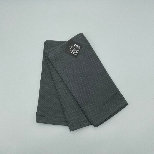 RANS London Waffle Tea towels | Charcoal | Set of 3