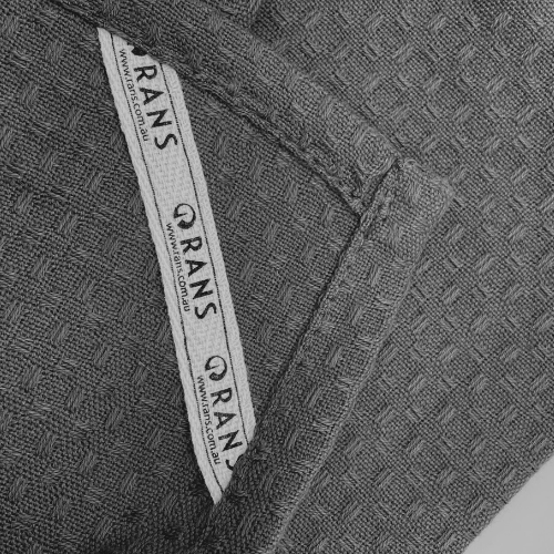 RANS London Waffle Tea towels | Charcoal | Set of 3
