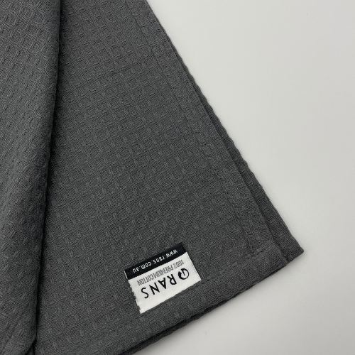 RANS London Waffle Tea towels | Charcoal | Set of 3
