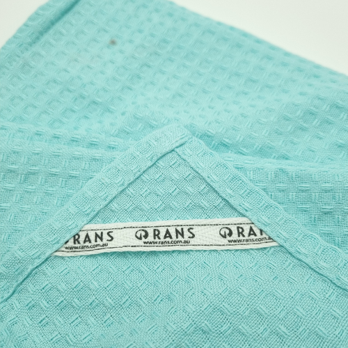 RANS London Waffle Tea towels | Island Paradise Blue | Set of 3