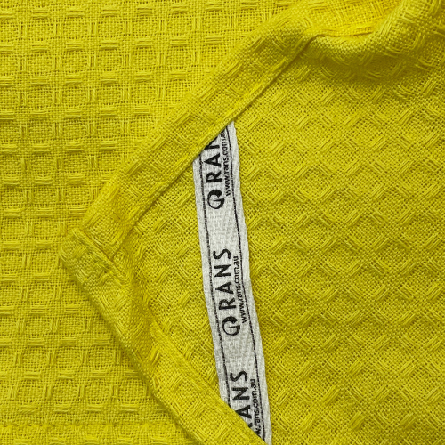 RANS London Waffle Tea towels | Yellow | Set of 3
