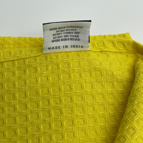 RANS London Waffle Tea towels | Yellow | Set of 3