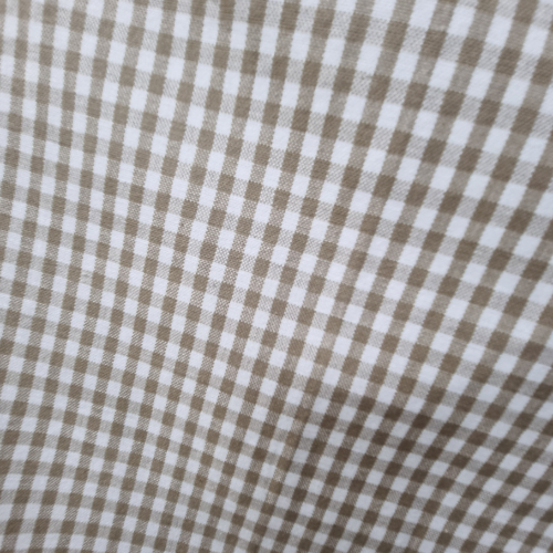Rans Milan Tea Towels Check & Stripe Designs | 5 Piece Sets | TAUPE