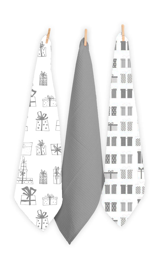 Christmas Gift Tea Towels - Set Of 3.