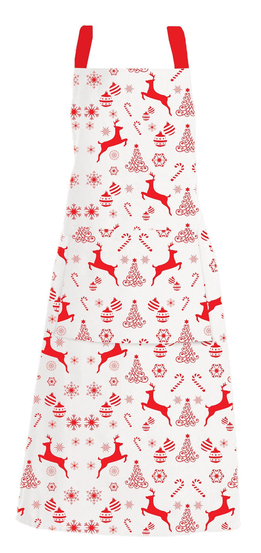 Rans Christmas Reindeer Aprons With Pocket 50x70cm