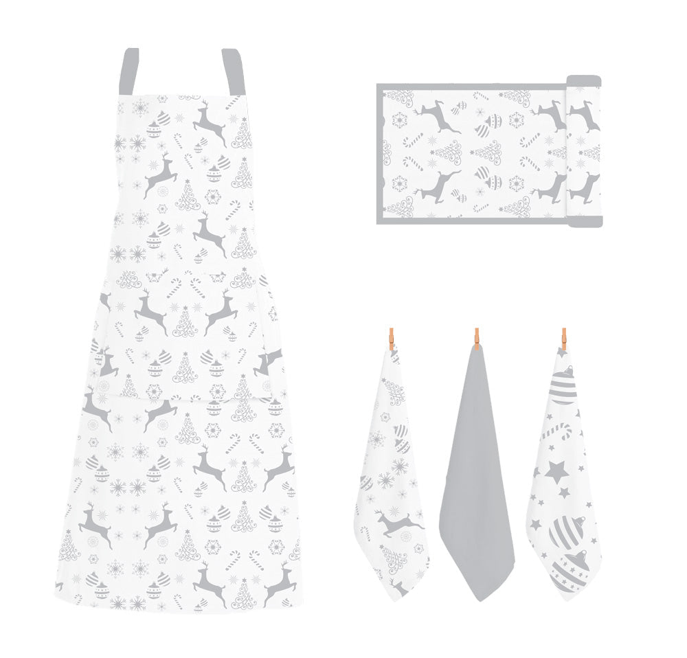 Rans Christmas Reindeer Aprons With Pocket 50x70cm