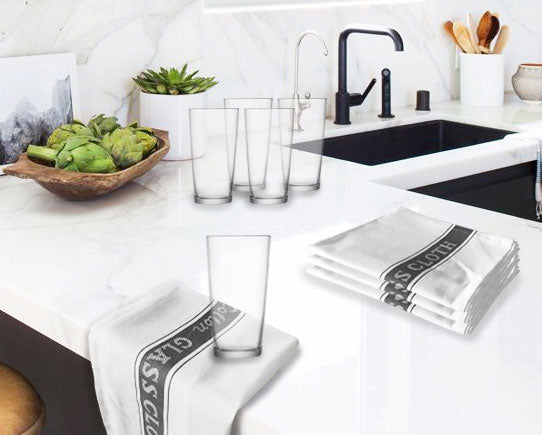 Glass cloths 100% Cotton - Set of 3