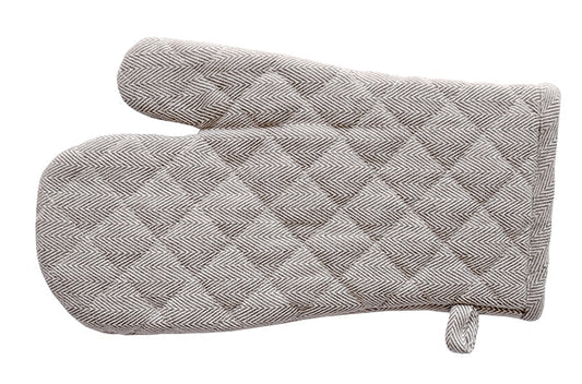 Herringbone Kitchen Oven Gloves | Single Oven Glove