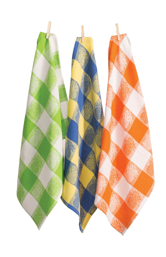 Pineapple Design Tea Towels