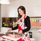 RANS Christmas Flowers Apron 70 x 90 cm Christmas - Red