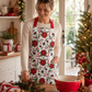RANS Christmas Flowers Apron 70 x 90 cm Christmas - Red