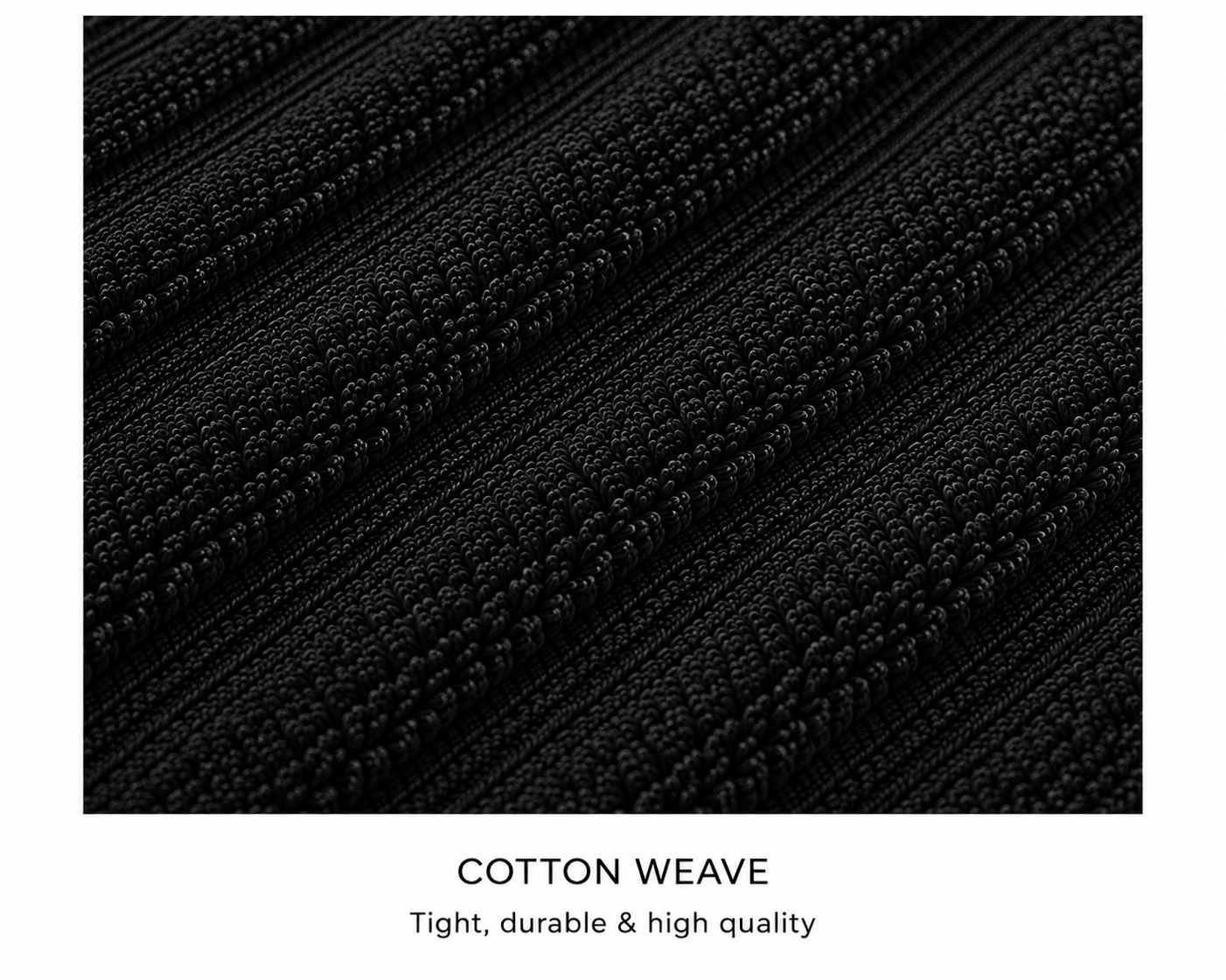 Royal Excellency Face Towel – Black – 100% Cotton | JENNY MCLEAN