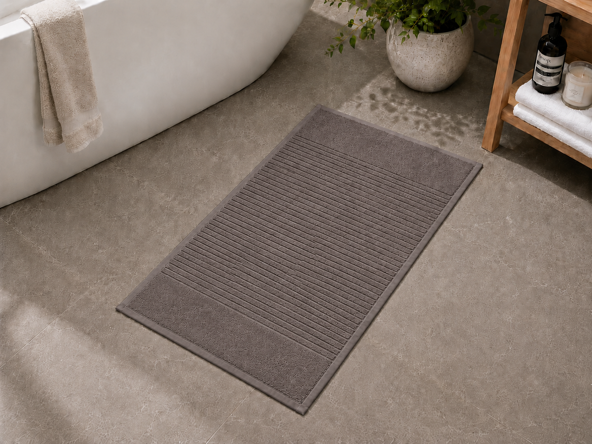 Royal Excellency Bath mat 1050GSM – Charcoal - 100% Cotton | JENNY MCLEAN