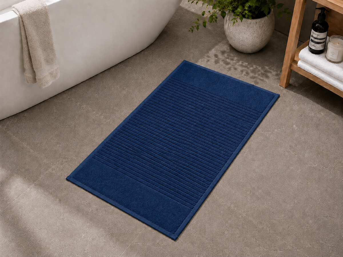 Royal Excellency Bath mat 1050GSM – Navy - 100% Cotton | JENNY MCLEAN