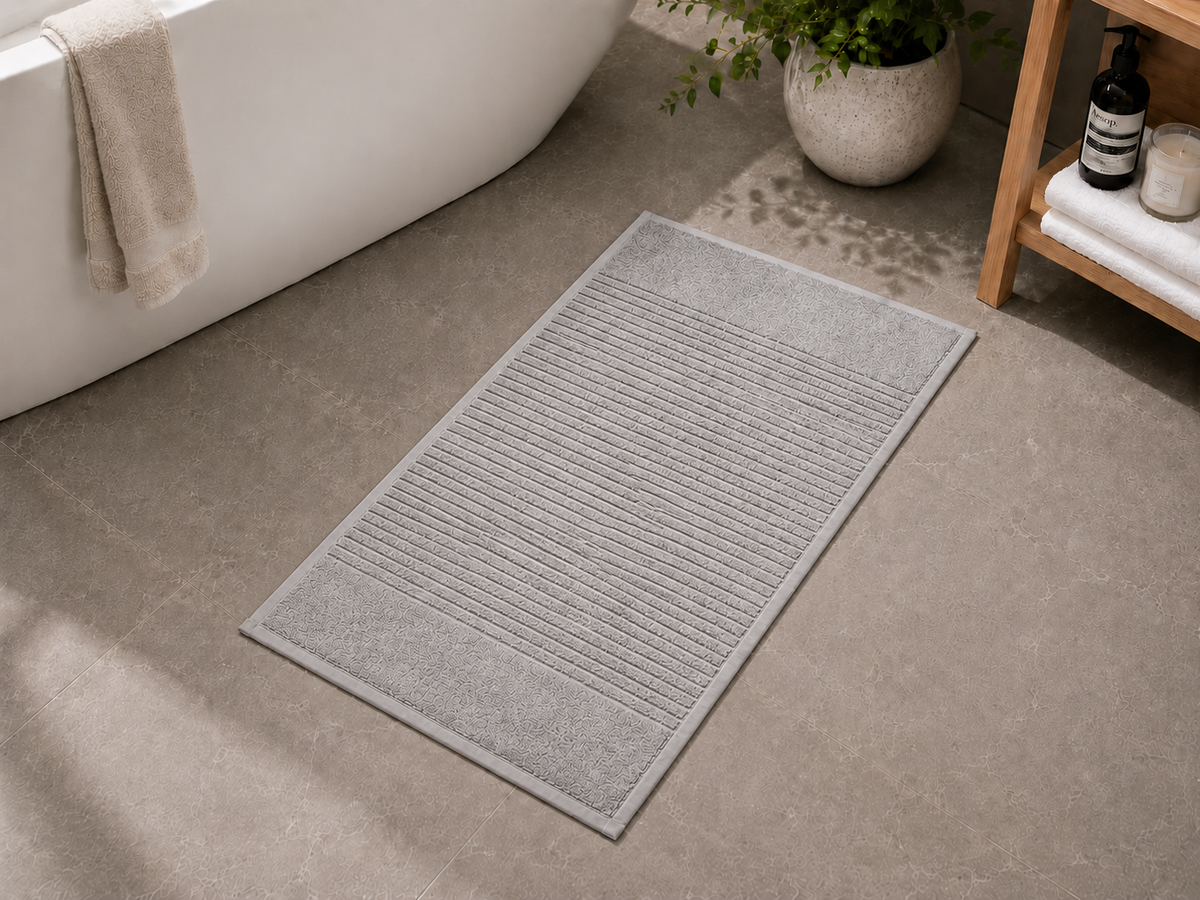 Royal Excellency Bath mat 1050GSM – Silver - 100% Cotton | JENNY MCLEAN