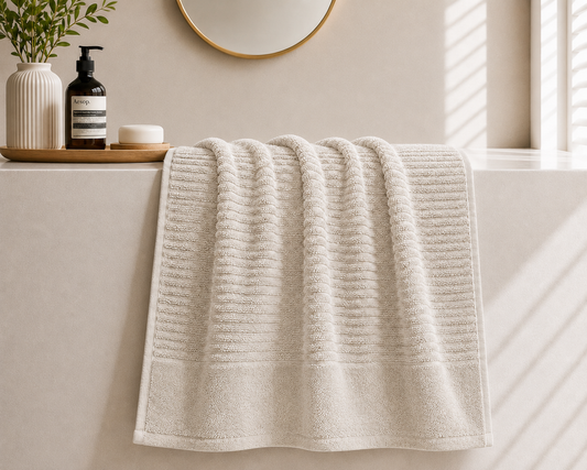Royal Excellency Bath Towel – Plaster – 100% Cotton | JENNY MCLEAN