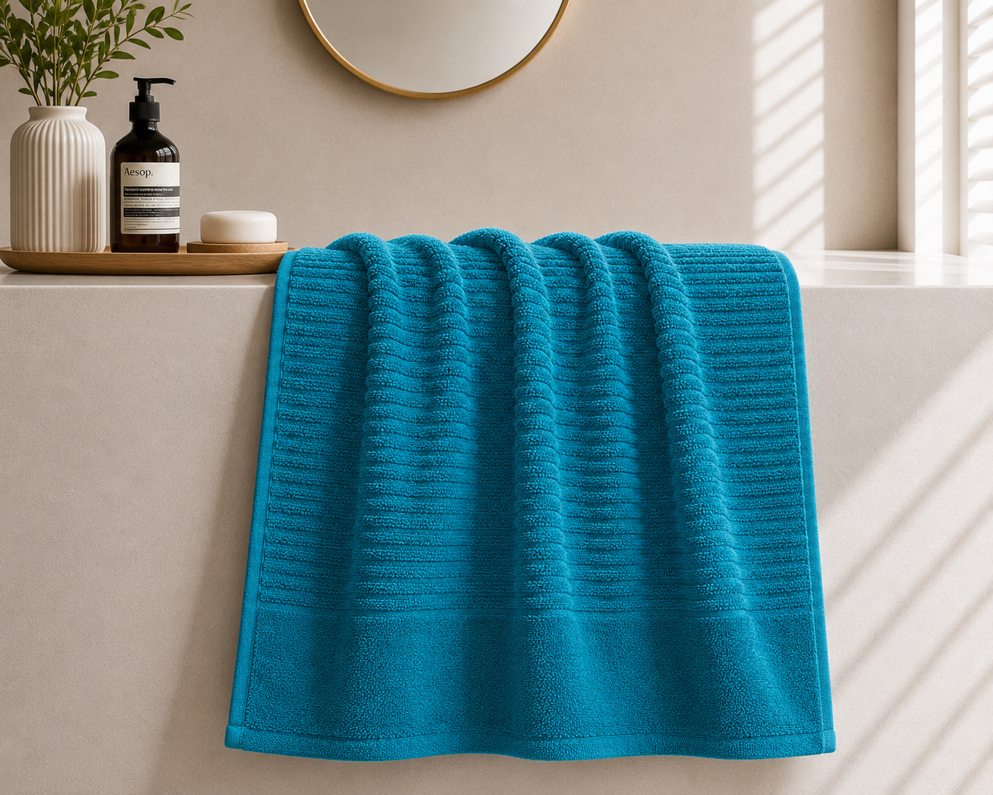 JENNY MCLEAN Royal Excellency 600 GSM 100% Cotton Bath Towel - Teal