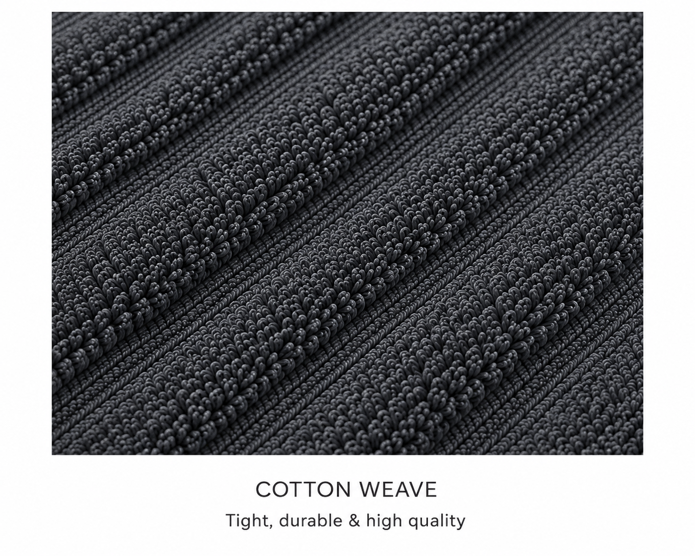 Royal Excellency Face Towel – Charcoal – 100% Cotton | JENNY MCLEAN