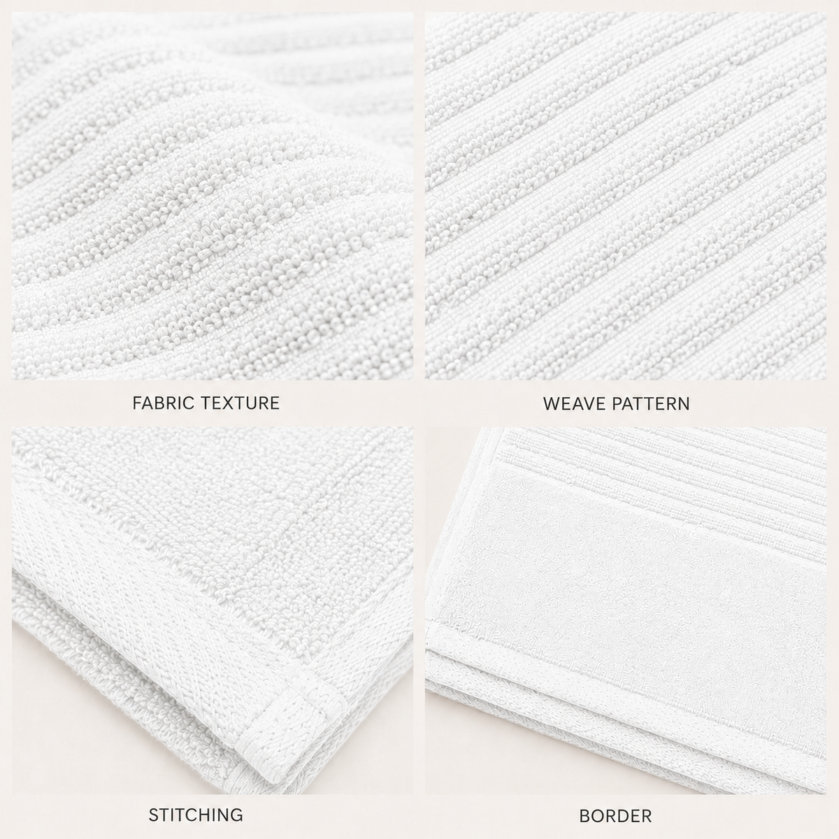 Royal Excellency Face Towel – White – 100% Cotton | JENNY MCLEAN