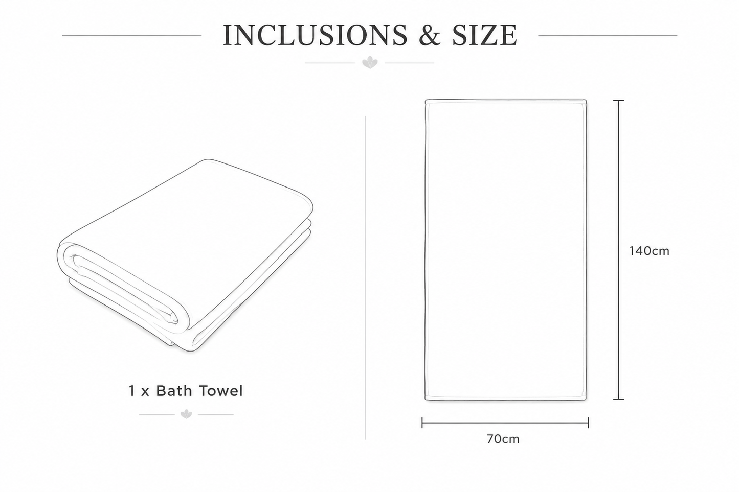 Royal Excellency Bath Towel – Snow White – 100% Cotton | JENNY MCLEAN