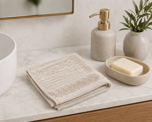 Royal Excellency Face Towel – Plaster – 100% Cotton | JENNY MCLEAN