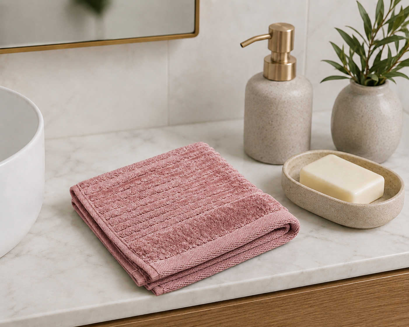 Royal Excellency Face Towel – Rosebud – 100% Cotton | JENNY MCLEAN