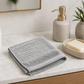 Royal Excellency Face Towel – Silver – 100% Cotton | JENNY MCLEAN