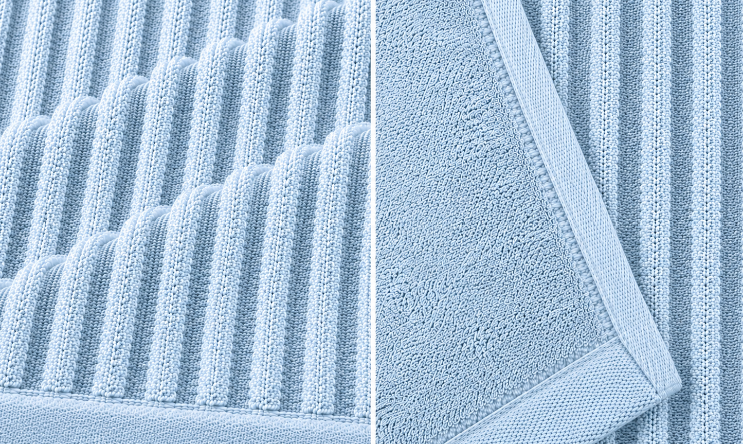 JENNY MCLEAN Royal Excellency 600 GSM 100% Cotton Hand Towel - Baby Blue