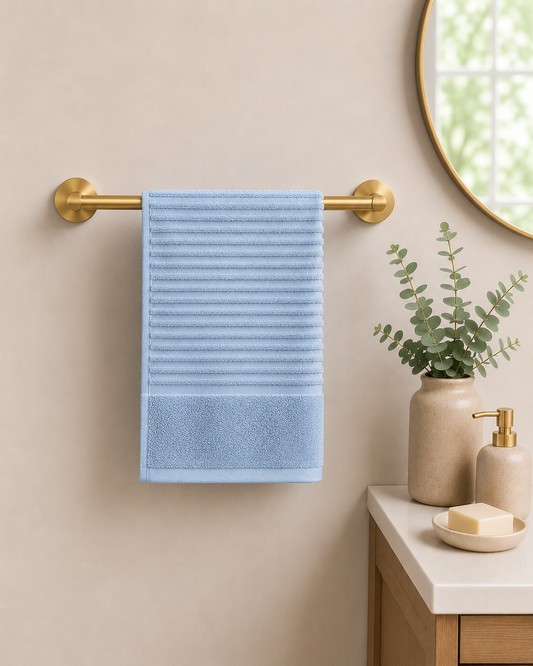 Royal Excellency Hand Towel – Baby Blue – 100% Cotton | JENNY MCLEAN