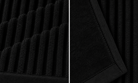Royal Excellency Hand Towel – Black – 100% Cotton | JENNY MCLEAN