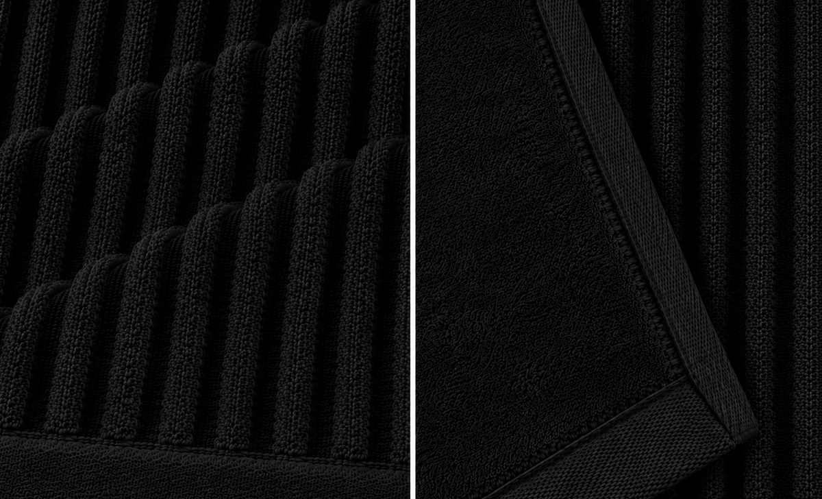 Royal Excellency Bath mat 1050GSM – Black - 100% Cotton | JENNY MCLEAN