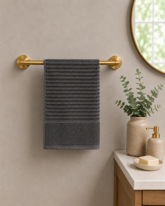 Royal Excellency Hand Towel – Charcoal – 100% Cotton | JENNY MCLEAN