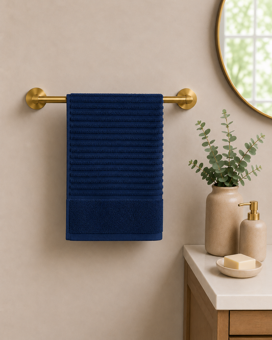 Royal Excellency Hand Towel – Navy – 100% Cotton | JENNY MCLEAN
