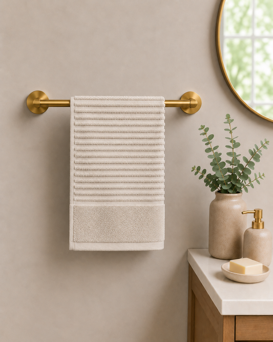 Royal Excellency Hand Towel – Plaster – 100% Cotton | JENNY MCLEAN