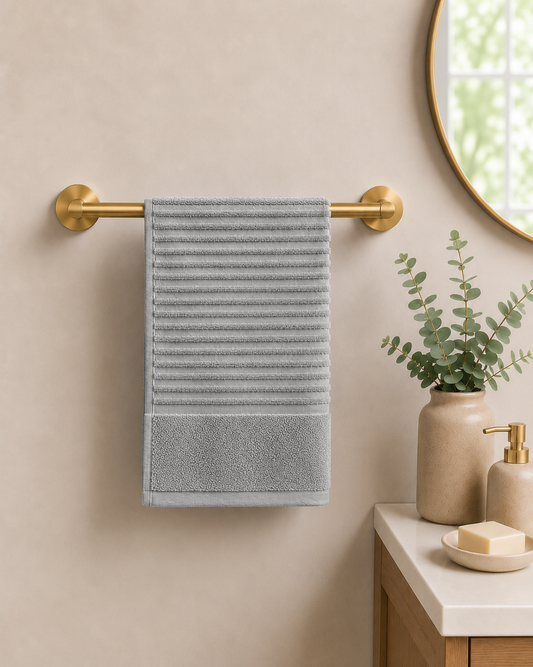 Royal Excellency Hand Towel – Silver – 100% Cotton | JENNY MCLEAN