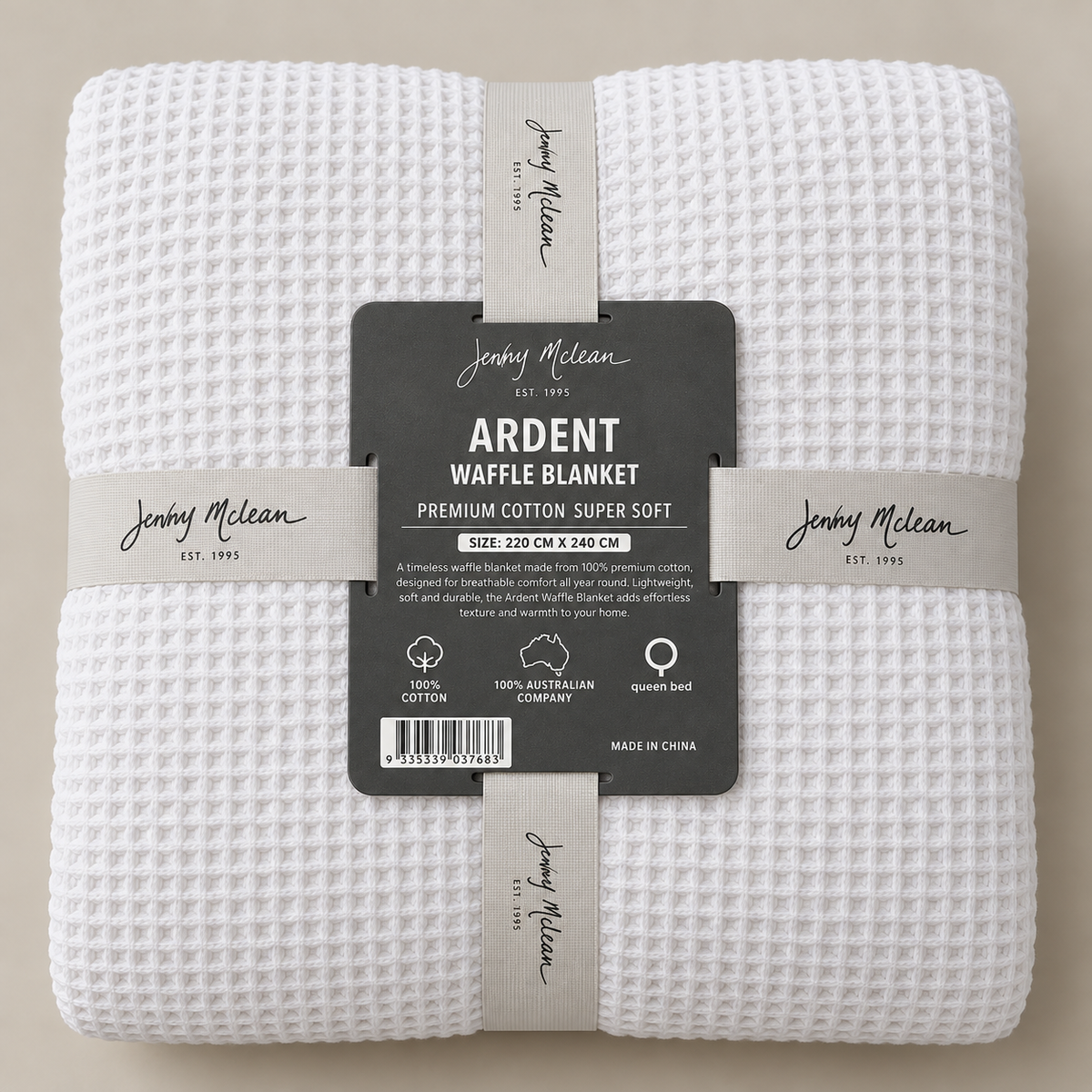 Jenny Mclean Ardent Waffle Blankets Super Soft