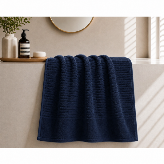 Royal Excellency Bath Towel – Navy – 100% Cotton | JENNY MCLEAN