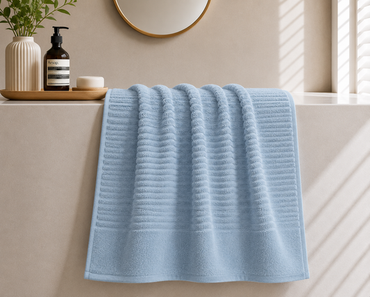 Royal Excellency Bath Towel – Baby Blue – 100% Cotton | JENNY MCLEAN