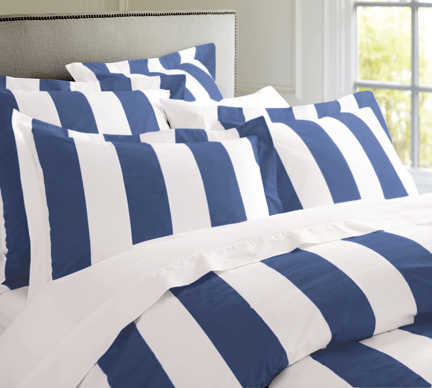 Rans Oxford Stripe Quilt Cover - Queen Size