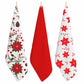 RANS Christmas Flowers Tea Towel Set of 3 – Red, 50 x 70 cm