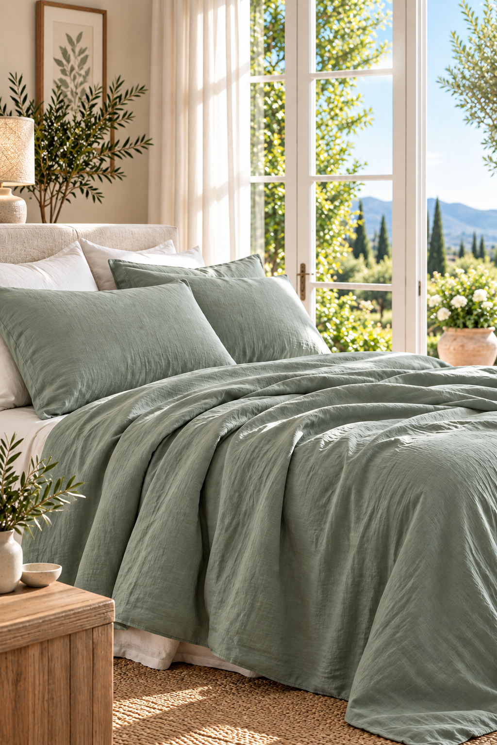 Jenny mclean Doux Quilt Cover 3pc Sets 100% Pure Linen